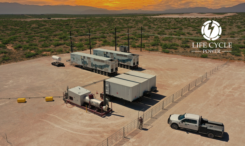 Life Cycle Power turbines running oil and gas production via a microgrid