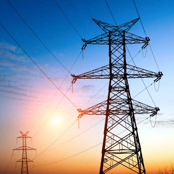 High,Voltage,Post.high-voltage,Tower,Sky,Background.